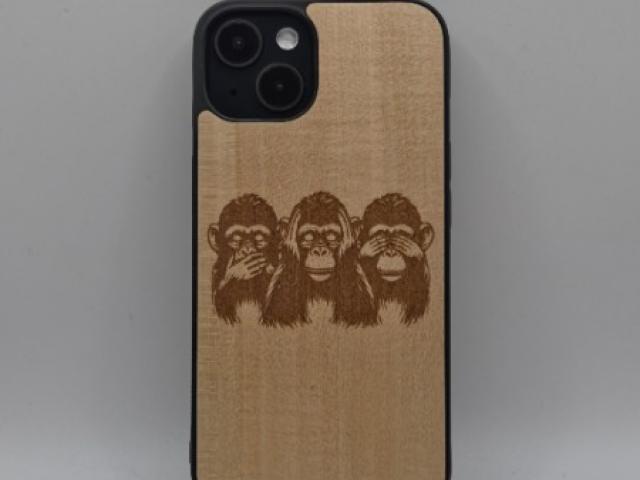 Coque en bois UNIK : Collection Gravure et Personnalisable