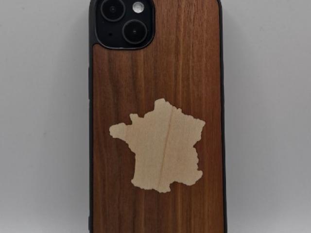 Coque en bois UNIK : Collection Marqueterie